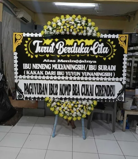 Papan Bunga Duka Mintobasuki Gabus